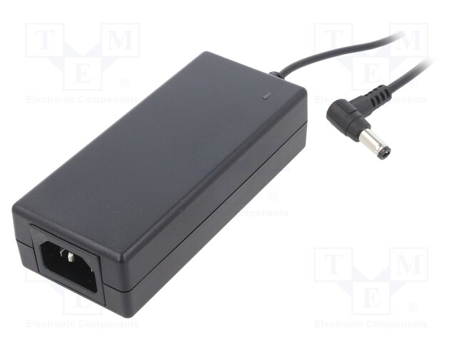 Power supply: switched-mode; 48VDC; 1.5A; Out: 5,5/2,1; 70W; 91%