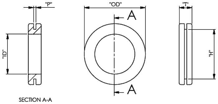 Grommet; black; UL94HB; TPR