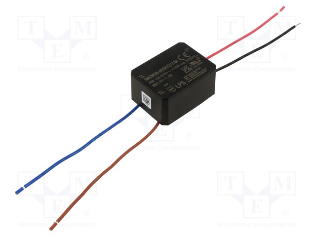 Power supply: switched-mode; 30W; 5VDC; 6A; 52.5x40x25.5mm; 98g