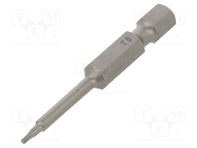 Screwdriver bit; Torx®; TX05; Overall len: 50mm