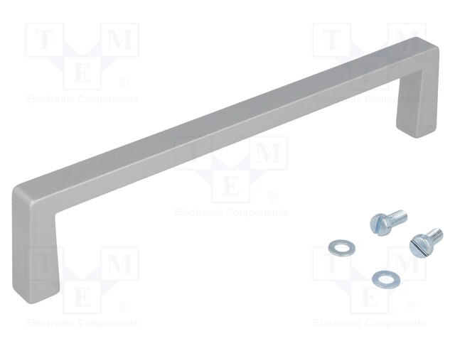 Handle; Mat: aluminium; grey; H: 40mm; L: 191mm; W: 12.2mm