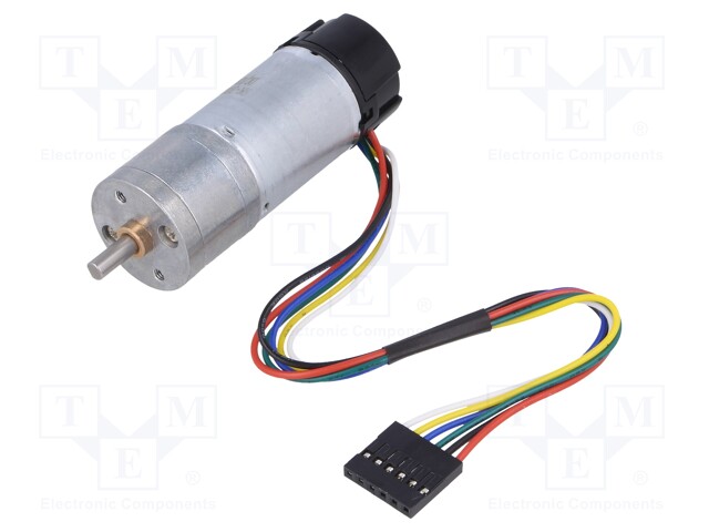 Motor: DC; with encoder,with gearbox; Medium Power; 12VDC; 2.1A