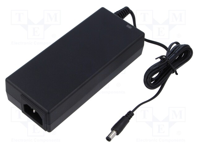 Power supply: switched-mode; 24VDC; 3.75A; Out: 5,5/2,5; 90W; 89%