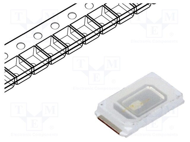 LED; SMD; 5730,PLCC2; blue; 5÷8lm; 5.7x3x0.8mm; 120°; 2.8÷3.6V