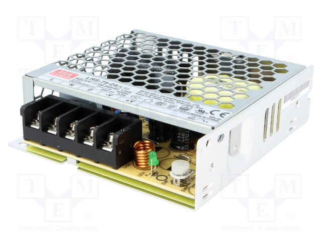 Power supply: switched-mode; modular; 76.8W; 24VDC; 99x97x30mm