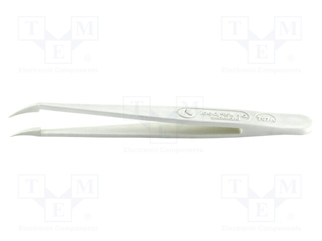 Tweezers; Blade tip shape: sharp, bent; Tweezers len: 115mm; ESD