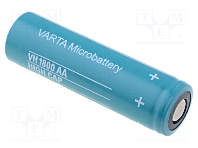 Re-battery: Ni-MH; AA; 1.2V; 1800mAh; Features: low +