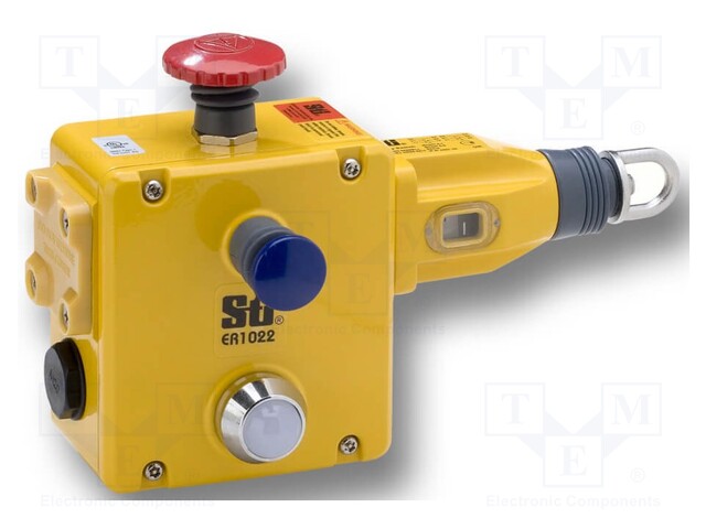 Safety switch: doublesided rope switch; NC x4 + NO x2; -25÷80°C