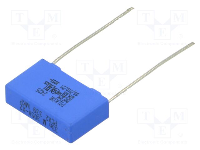 Capacitor: polypropylene; X2; 33nF; THT; ±20%; 15mm; -55÷105°C; 305V