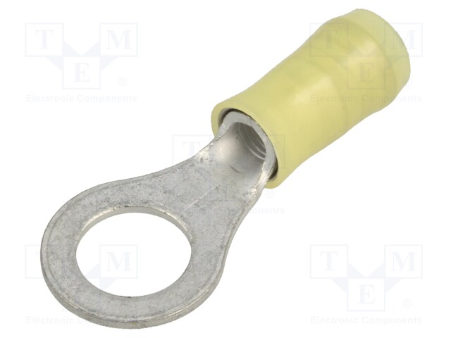 Ring terminal; M8; Ø: 8.3mm; 3÷6mm2; crimped; for cable; insulated