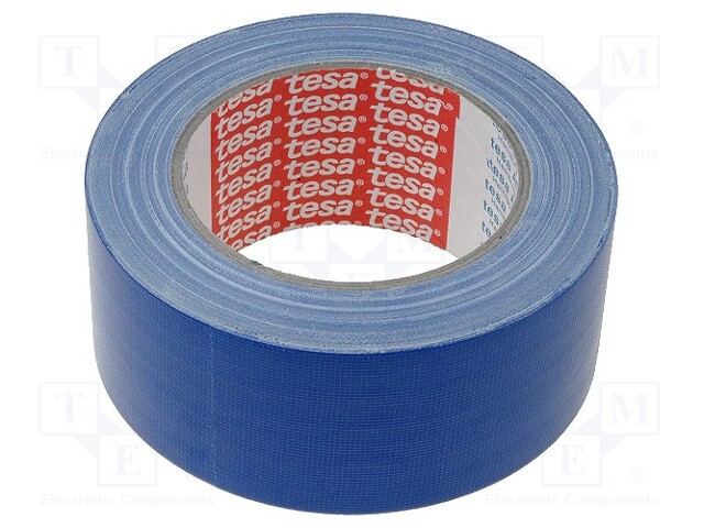 Tape: fixing; W: 50mm; L: 50m; D: 260um; natural rubber; blue; 4.7N/cm