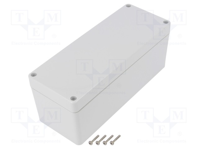 Enclosure: multipurpose; X: 75mm; Y: 190mm; Z: 75mm; ZP; ABS; IP67