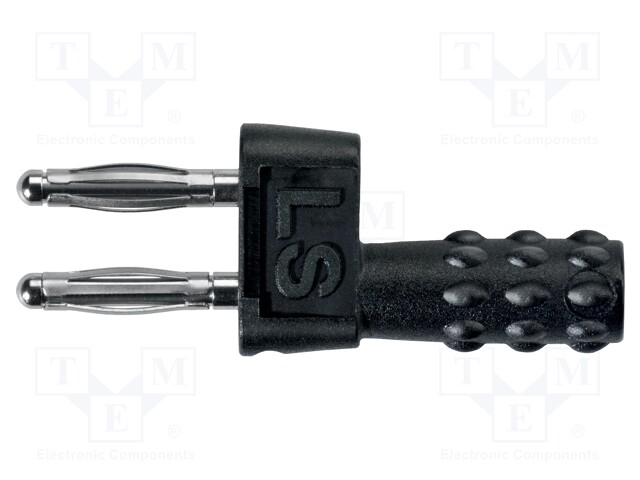 Stackable safety shunt; 12A; 33VAC; 70VDC; black; -40÷90°C