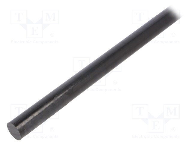 Mount.elem: rod; Ø: 30mm; L: 500mm; black; Length tolerance: 0; +1mm