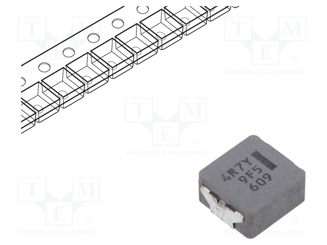 Power Inductor (SMD), 4.7 µH, 10.9 A, Wirewound, 20 A, 10.7mm x 10mm x 5.4mm