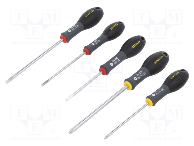 Kit: screwdrivers; Pcs: 5; Phillips,slot; Series: FATMAX®