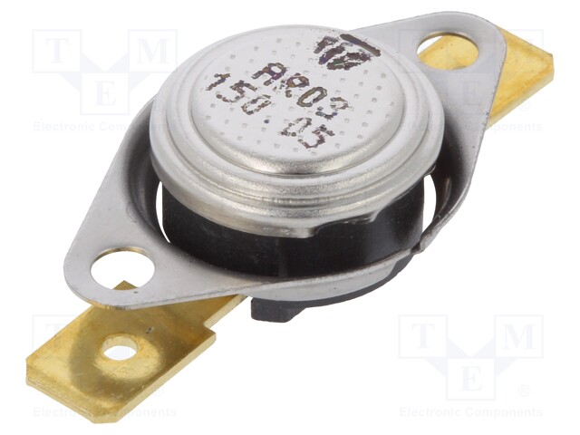 Sensor: thermostat; Output conf: SPST-NC; 150°C; 16A; 250VAC; ±5°C