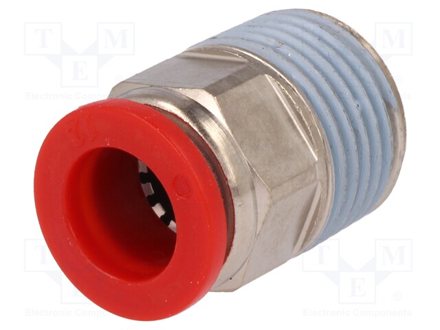 Composite connector; straight; BSP 1/2"