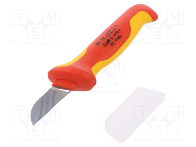 Knife; for cables; Tool length: 190mm; Blade length: 50mm