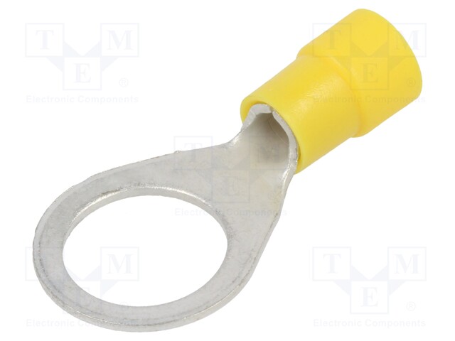 Tip: ring; M12; Ø: 13mm; 4÷6mm2; crimped; for cable; insulated