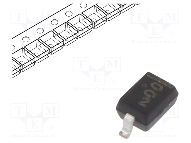 Diode: Zener; 0.3W; 2.4V; SMD; reel,tape; SOD323; single diode