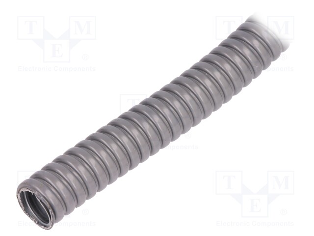 Conduit; ØBraid : 19mm; zinc-plated steel; grey; Len: 10m; -25÷80°C