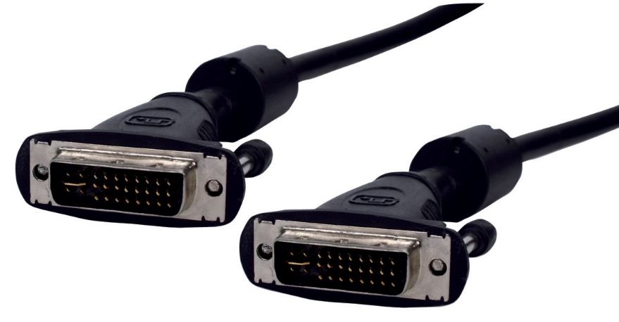 Cable; dual link; DVI-I (24+5) plug,both sides; 1.8m; black