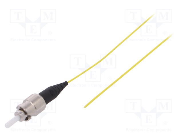 Optic fiber pigtail; ST; 1m; Optical fiber: 900um; yellow