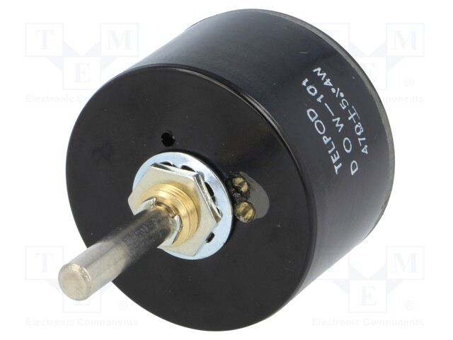 Potentiometer: shaft; single turn; 47Ω; 4W; ±5%; 6mm; Shaft: smooth