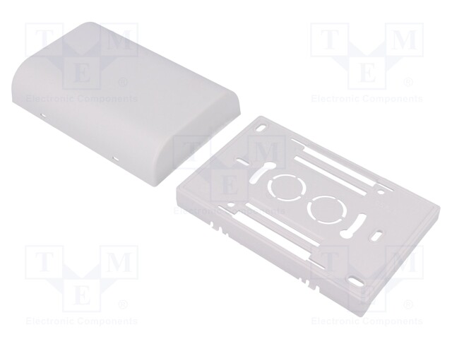 Enclosure: wall mounting; X: 80mm; Y: 120mm; Z: 35mm; ABS; white