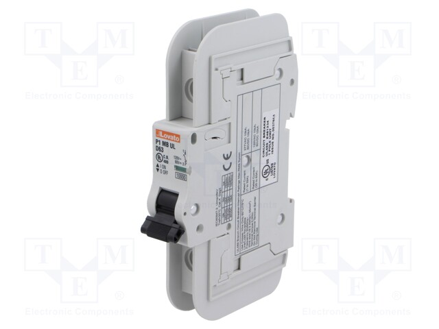 Circuit breaker; 120VAC; Inom: 63A; Poles: 1; Charact: D; 10kA; IP20