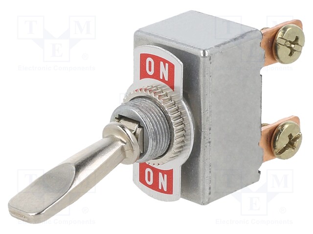 Switch: toggle; Pos: 2; SPDT; ON-ON; 50A/12VDC; Leads: screw; 50mΩ