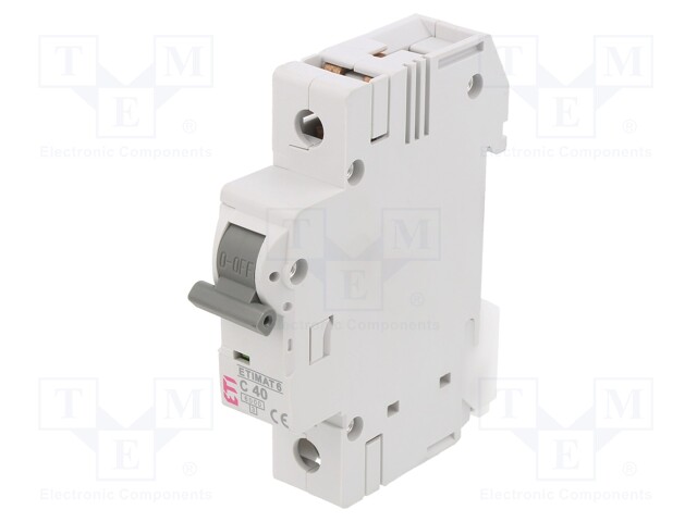 Circuit breaker; 230/400VAC; Inom: 40A; Poles: 1; DIN; Charact: C