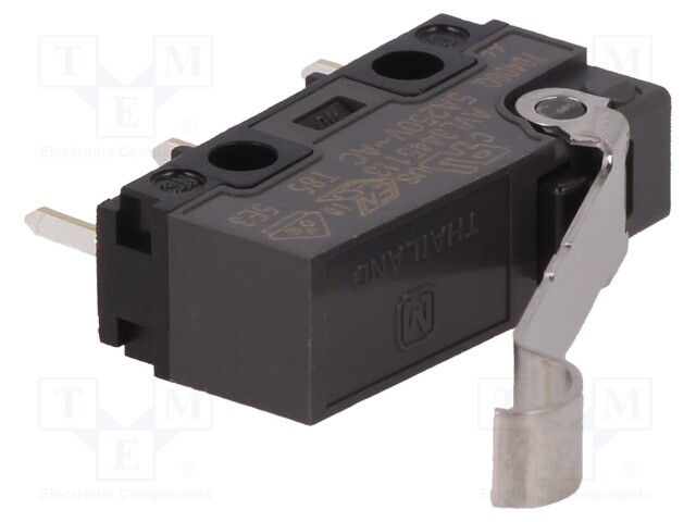 Microswitch SNAP ACTION; SPDT; ON-(ON); Pos: 2; IP40; -25÷85°C