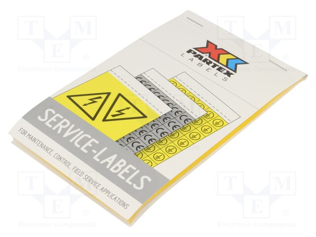 Safety sign; self-adhesive folie; W: 53mm; H: 77mm; yellow