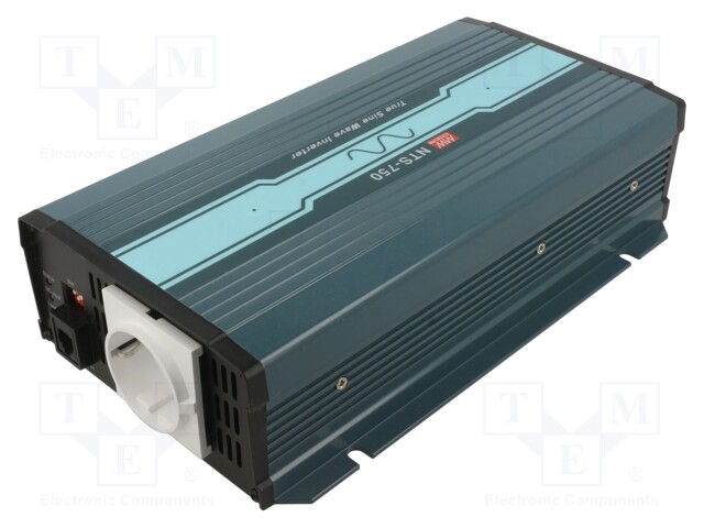 Converter: DC/AC; 750W; Uout: 230VAC; 40÷66VDC; Out: EU,mains 230V