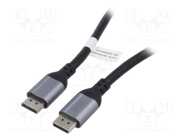 Cable; DisplayPort 1.4,HDCP 2.2; DisplayPort plug,both sides