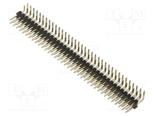 Socket; pin strips; male; 2.54mm; PIN: 72; THT; on PCBs; gold-plated