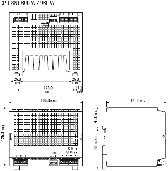 Power supply: switched-mode; 600W; 48VDC; 48÷56VDC; 12.5A; 2.8kg