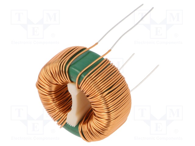 Inductor: wire; THT; 22mH; 3.3A; 100mΩ; 230VAC; 15x12.5mm; -20÷+50%