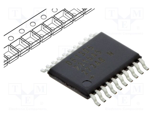 IC: RTC circuit; 3-wire,SPI; NV SRAM; TSSOP20; 2÷5.5V; 96B