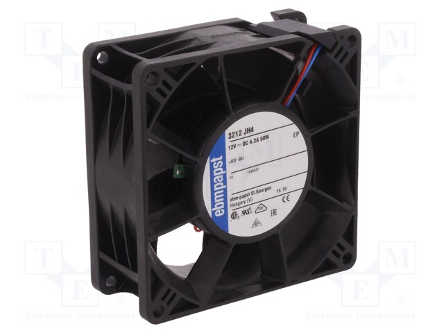 Fan: DC; axial; 92x92x38mm; 280m3/h; 73dBA; ball bearing; 13000rpm