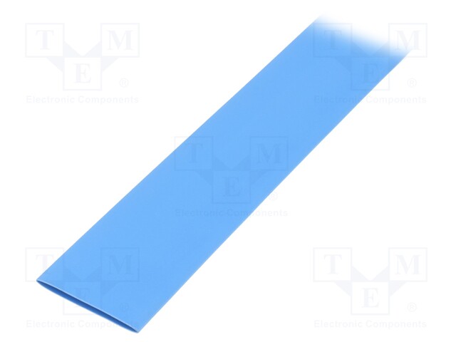 Heat shrink sleeve; glueless; 2: 1; 25.4mm; L: 1m; blue; polyolefine