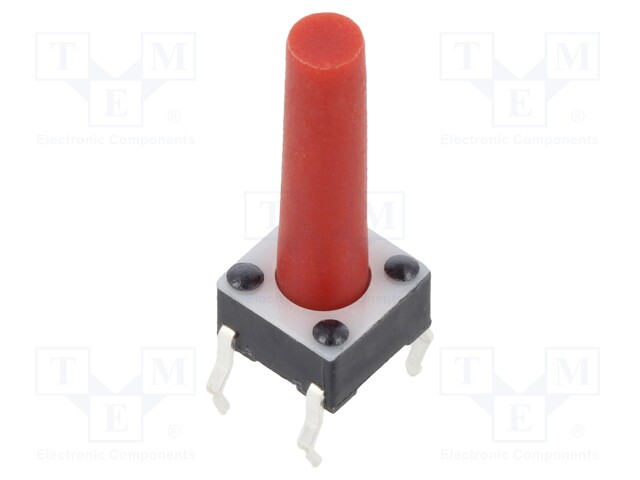 Microswitch TACT; SPST-NO; Pos: 2; 0.05A/12VDC; THT; 2.45N; 6x6x4mm