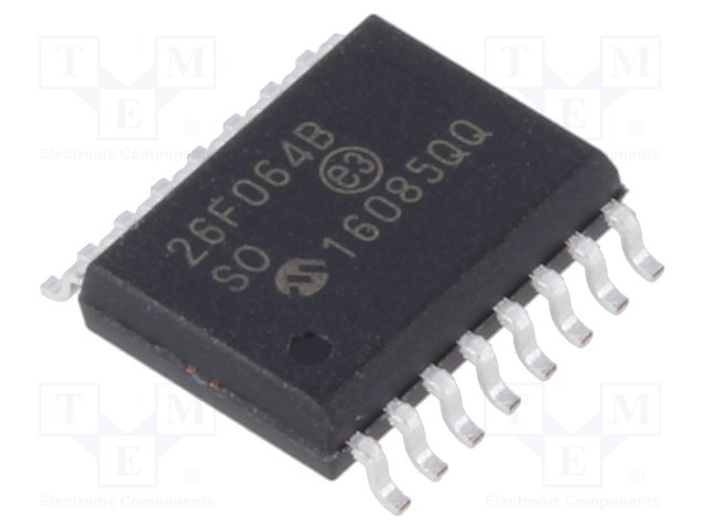 Memory; Flash; 64Mbit; SDI,SPI,SQI; 104MHz; 2.3÷3.6V; SO16; serial