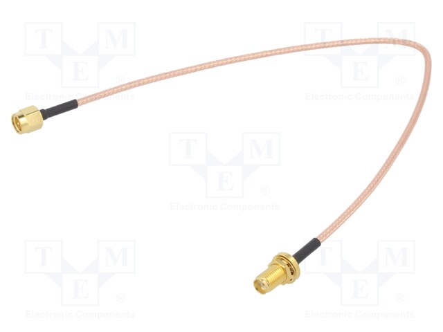 Cable; 50Ω; 0.91m; SMA plug,both sides; shielded; -65÷150°C; 36"