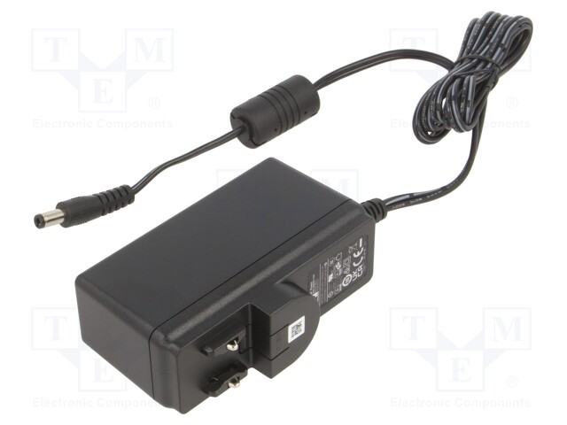 Power supply: switched-mode; voltage source; Out: 5,5/2,1; plug