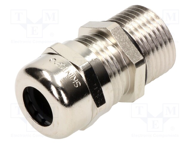 Cable gland; with long thread; PG16; IP68; Mat: brass