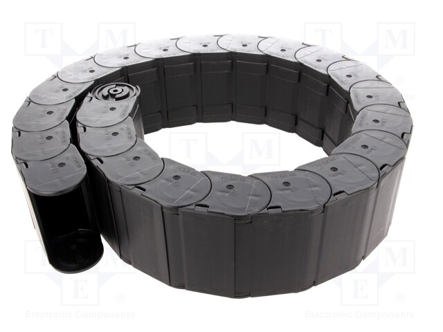 Cable chain; Series: 158; Bend.rad: 175mm; L: 1012mm