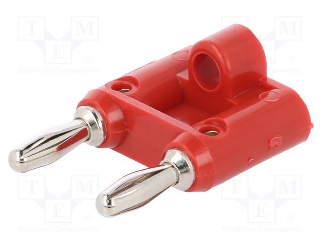 Adapter; 4mm banana; banana 4mm socket x2,banana 4mm plug x2